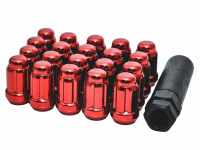 TPI гайки спортивные стальные 33мм М12*1.50 20шт (красный)