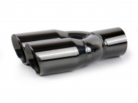 Насадка на глушитель двойная 57х132мм (вороненый)