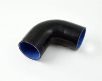 Патрубок силиконовый 90 градусов 76 - 102 мм (черный)