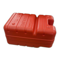 Бак лодочный на 24л с фитингом (красный)