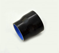 Патрубок силиконовый 0 градусов 63-80 мм (черный)