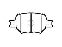 CTR Тормозные колодки передние Toyota Mark 2 JZX110 GK1071