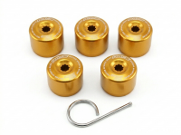 Заглушки на гайки Rays style 19мм (золото)