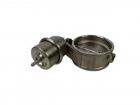 Заслонка выхлопная открытие бустом закрытая 76мм