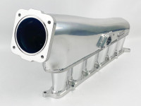 Коллектор впускной фрезерованный Toyota 2jz-ge atmo c дросселем 90мм и топливной рейкой
