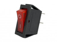 Тумблер 2 контакта цветной вкл-выкл (красный)
