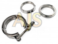 V-band хомут с фланцами 57мм с проточкой папа-мама