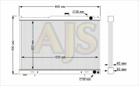 Радиатор алюминиевый Nissan Skyline R33 40мм AT AJS