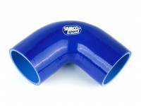 Патрубок силиконовый 90 градусов 45 мм (синий)