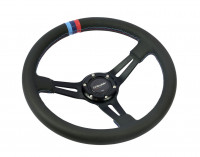 Руль спортивный Greddy с выносом экокожа без перфорации