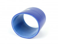 Патрубок силиконовый 0 градусов 76 мм (синий)