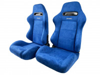 Сиденье спортивное полуковш LM A035 пара (синий)