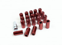 Гайки стальные сквозные M14*1.5 (красный)