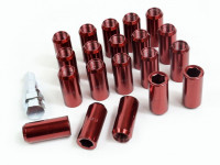 Гайки стальные сквозные M14*1.5 (красный)