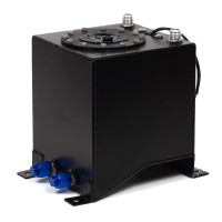 Бак топливный алюминиевый 10л, пластиковая крышка (черный)