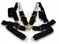 Ремни BRIDE 4 точки черные