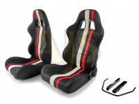 Сиденье спортивное полуковш LM А026В классика пара размер - M