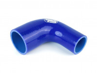 Патрубок силиконовый 90 градусов 70 - 80 мм  (синий)