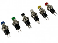 Тумблер-кнопка (круглый) (красный)