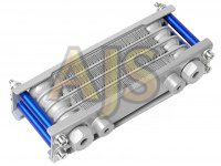 Масляный радиатор для мототехники 4 ряда (серый)