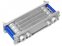 Масляный радиатор для мототехники 4 ряда (серый)