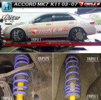 Triple S пружины под занижение Honda Accord MK7 K11