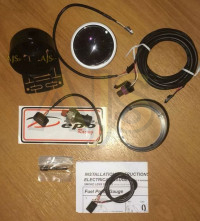 Датчик DEPO давления топлива 7 цветов с пиками и варнингами 60мм