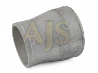 Отвод прямой алюминиевый переходной 63-76мм