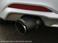 Насадка на глушитель Akrapovic style с карбоном 63х117мм (матовый)